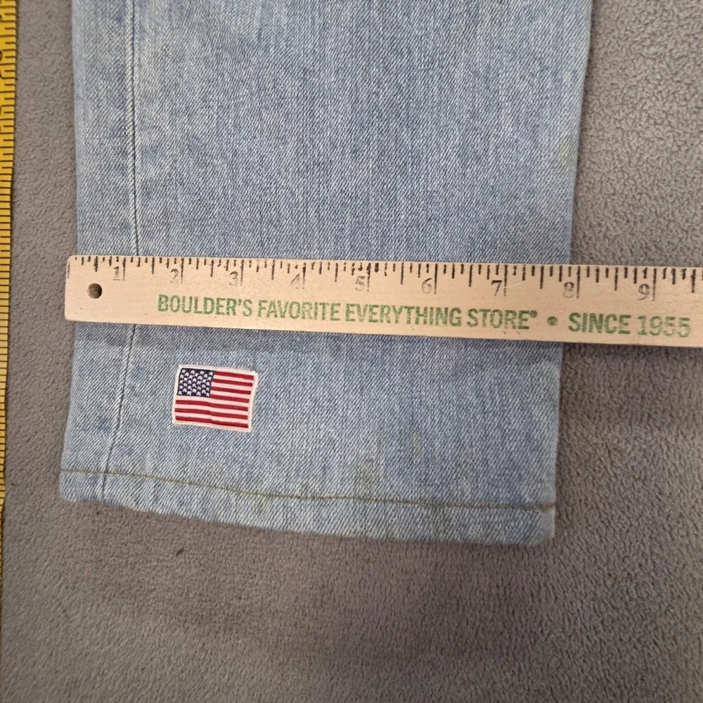 VTG Levis 501 Jeans Mens Light Wash Blue Straight Button Fly Fits 30x29